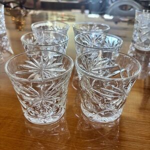 Anchor Hocking Prescut Oatmeal Juice Glasses Set of 6